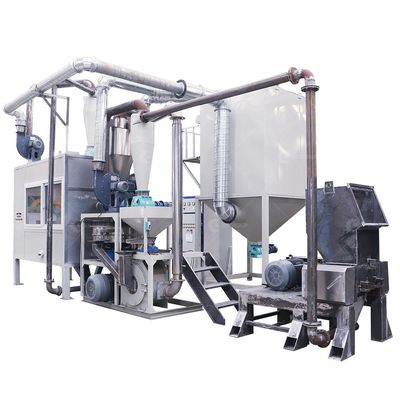 Video macchina di riciclaggio di alluminio e plastica per ispezioni in uscita con capacità di 200-1000 kg/h
