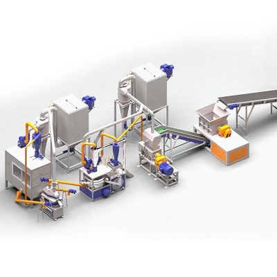 PLC controllato pannelli solari macchina di separazione per il recupero di metalli ad alto tasso di separazione