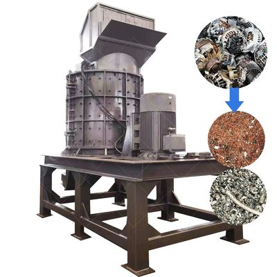 Macchina per la frantumazione degli scarti di acciaio con martello verticale e peso unitario di 40 kg