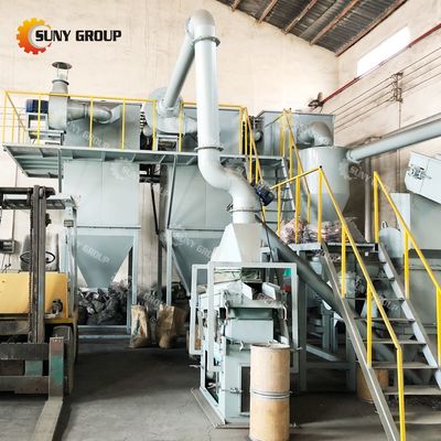 Impianto di separazione dei rottami di batterie agli ioni di litio con elevato rapporto di separazione 5000 kg Peso