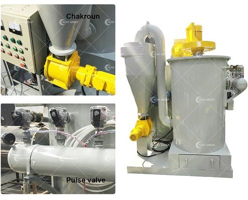 100-200 kg/h Separatore di filo di rame Equipaggiamento granulatore di filo di rame Macchina di riciclaggio dei cavi
