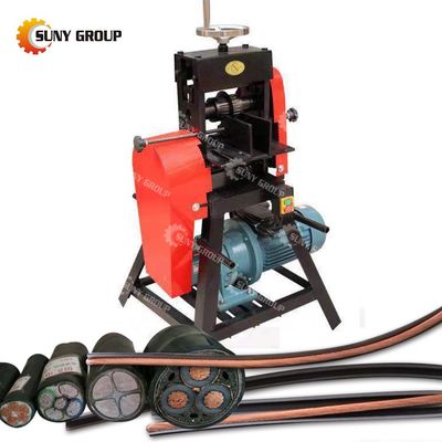 4.5kw Scrap Copper Wire Peeling Machine Separare il rame dalle carcasse di gomma/plastica