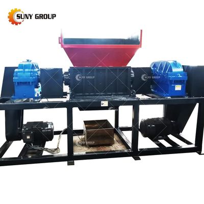 15000W Double Shaft Shredder per rifiuti pneumatici di scarto di plastica Industrial Aluminum Can