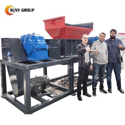 15000W Double Shaft Shredder per rifiuti pneumatici di scarto di plastica Industrial Aluminum Can