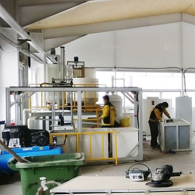 Macchina di riciclaggio di scarti di metalli preziosi e rifiuti da 25 kW di potenza con installazione chiave in mano