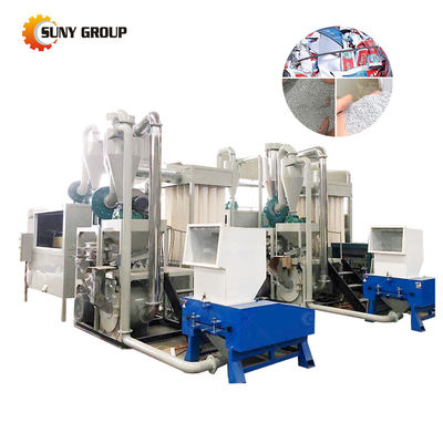Macchina di separazione automatica di fogli di alluminio per la linea di produzione di polveri metalliche e di plastica