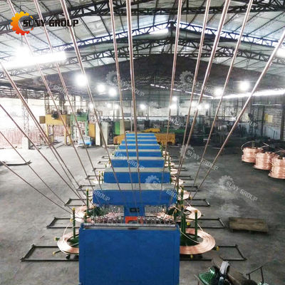 12000T/anno Linea di produzione di fusione continua di barre di rame per l'elettroestrazione del rame