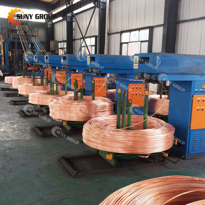 12000T/anno Linea di produzione di fusione continua di barre di rame per l'elettroestrazione del rame