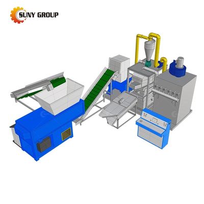 Granulatore di riciclaggio di cavi di filo di rame separatore con efficienza di selezione del 99%