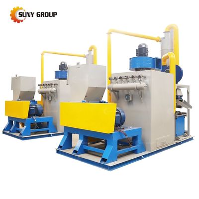 Granulatore di riciclaggio di cavi di filo di rame separatore con efficienza di selezione del 99%