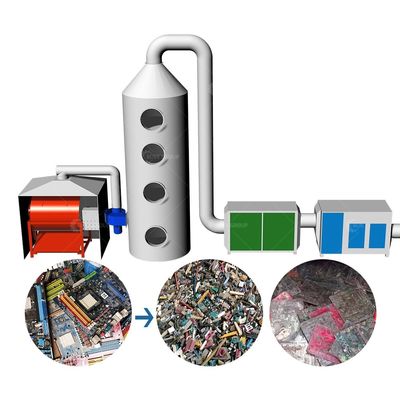 Capacità elettonica di grandi dimensioni Componenti di rimozione Macchina per lo smaltimento dei rifiuti di schede per computer