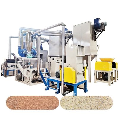 E Riciclaggio dei rifiuti di cartoni PCB Macchina di riciclaggio di rottami di PCB impianto di recupero dei metalli con 1000 kg di peso