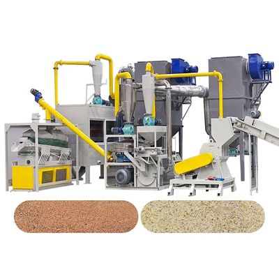 E Riciclaggio dei rifiuti di cartoni PCB Macchina di riciclaggio di rottami di PCB impianto di recupero dei metalli con 1000 kg di peso