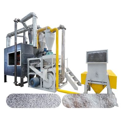 Macchina di separazione di alluminio e plastica ad alta capacità per la produzione di polvere metallica