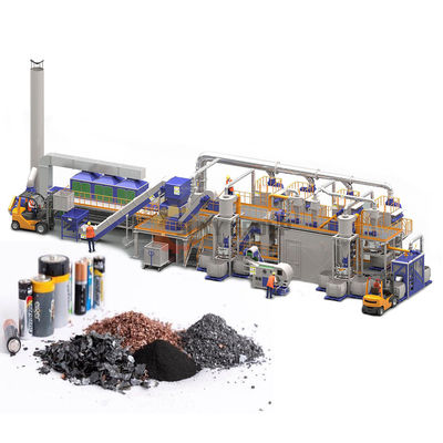 Disegno della macchina di riciclaggio delle batterie per cellulari da 200-500 kg/h per batterie al litio di scarto