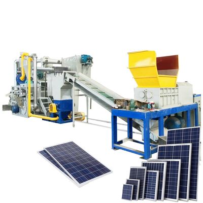Macchina per il riciclaggio di pannelli solari da 200 a 1000 kg/h per la frantumazione e la separazione delle celle fotovoltaiche