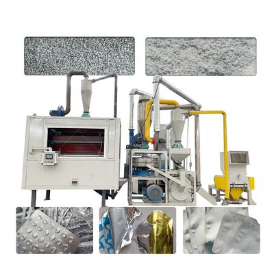PLC controllata linea di riciclaggio di alluminio e plastica