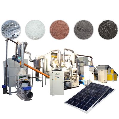 pannello solare di alluminio telaio di rimozione impianto smontaggio riciclaggio de-framing macchina con 1