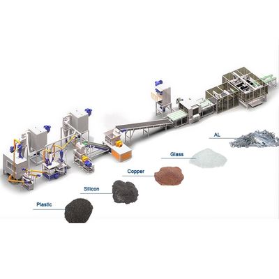 200-1000 kg/h di capacità Macchina di riciclaggio di pannelli solari mono per moduli fotovoltaici nel 2024