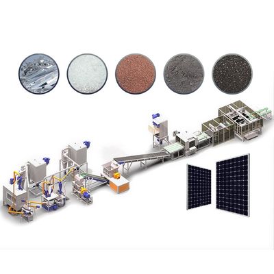 200-1000 kg/h di capacità Macchina di riciclaggio di pannelli solari mono per moduli fotovoltaici nel 2024