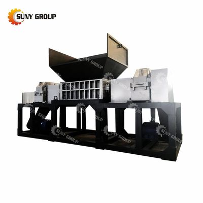 Macchina di triturazione a doppio albero di rifiuti elettronici di plastica di rifiuti metallici con potenza di 15 kW