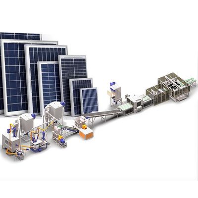 200-1000 kg/h Capacità Macchina di riciclaggio di pannelli solari per il recupero di fogli fotovoltaici ecologici