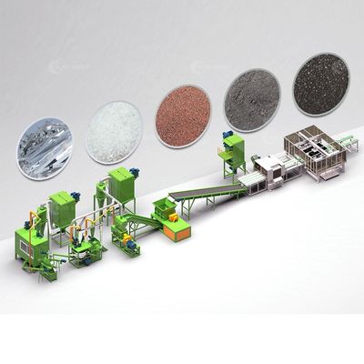 200-1000 kg/h Capacità Macchina di riciclaggio di pannelli solari per il recupero di fogli fotovoltaici ecologici