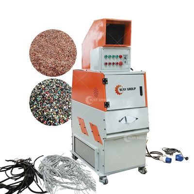 Apparecchiature di riciclaggio di rottami di cavi granulatori automatici