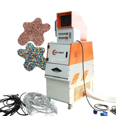 Apparecchiature di riciclaggio di rottami di cavi granulatori automatici