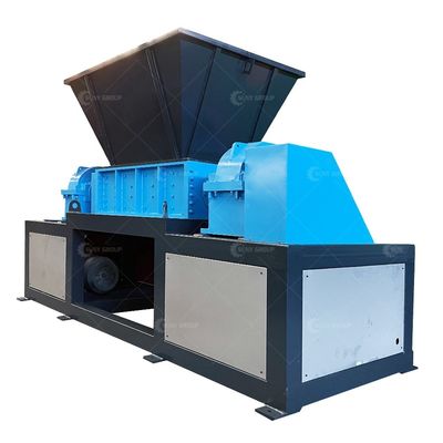 Ristrutturatore a doppio albero controllato da PLC per il riciclaggio di carta di cartone di legno e plastica