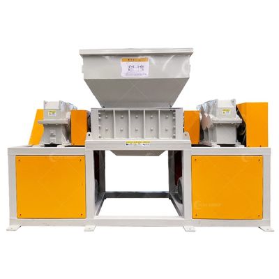 Ristrutturatore a doppio albero controllato da PLC per il riciclaggio di carta di cartone di legno e plastica