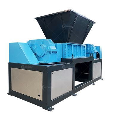 Ristrutturatore a doppio albero controllato da PLC per il riciclaggio di carta di cartone di legno e plastica