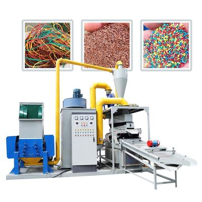 Macchine per la frantumazione e il riciclaggio di rottami di cavi su piccola scala con elevata produttività