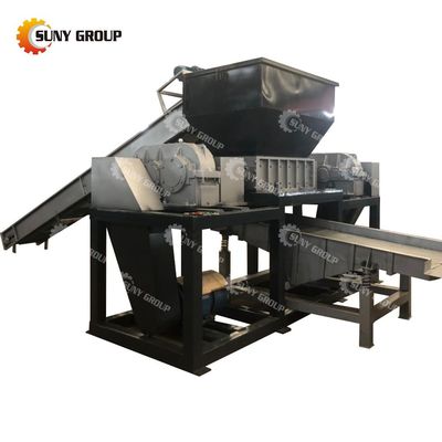 800-5000 kg/h Capacità Macchina di frantumazione a due assi per la lavorazione industriale del cartone
