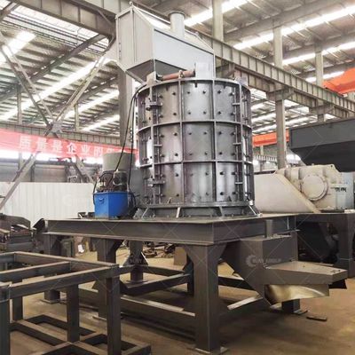 Macchina per la frantumazione degli scarti di acciaio con martello verticale e peso unitario di 40 kg