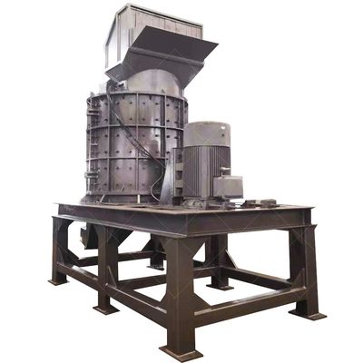 Macchina per la frantumazione degli scarti di acciaio con martello verticale e peso unitario di 40 kg