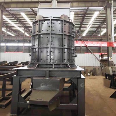 Vertical Shaft Stone Hammer Crusher con 2 martelli e peso di 12000KG
