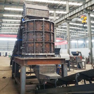 Vertical Shaft Stone Hammer Crusher con 2 martelli e peso di 12000KG