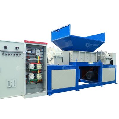 9CrSi/D2/SKD-11 Blades Double Shaft Shredder per pneumatici di plastica, legno e rottami metallici