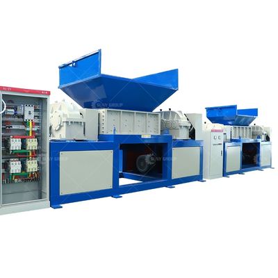 9CrSi/D2/SKD-11 Blades Double Shaft Shredder per pneumatici di plastica, legno e rottami metallici