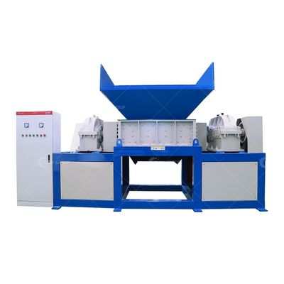9CrSi/D2/SKD-11 Blades Double Shaft Shredder per il riciclaggio dei rifiuti di pneumatici ad alta capacità