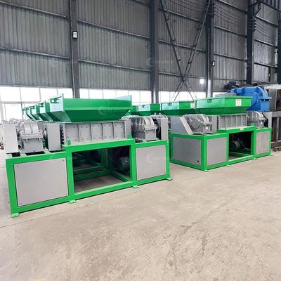 Rompitore a doppio albero ad alta potenza da 15000 W per rifiuti domestici con lame 9CrSi/D2/SKD-11